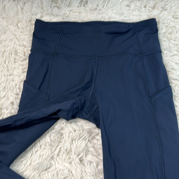 Lululemon Fast & Free Crop II *Nulux 19" True Navy - Picture 2 of 6